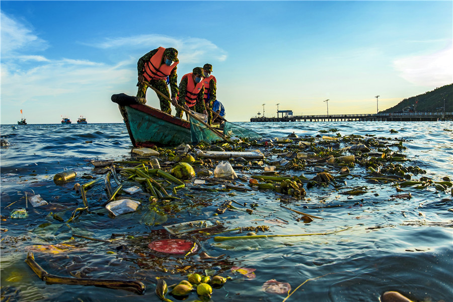Tác phẩm: Vì môi trường biển xanh, sạch  -  - Tác giả: Trương Minh Điền (KIÊN GIANG)