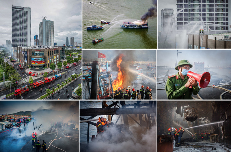 Tác phẩm: Bộ ảnh: Cảnh sát Phòng cháy chữa cháy Thành phố Đà Nẵng xứng đáng với niềm tin yêu của nhân dân  -  - Tác giả: Nguyễn Quang (ĐÀ NẴNG)