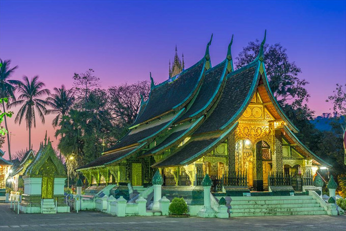Ngôi cổ tự Wat Xieng Thong ở Luang Prabang, Laos. - Nguyễn Huy Sơn