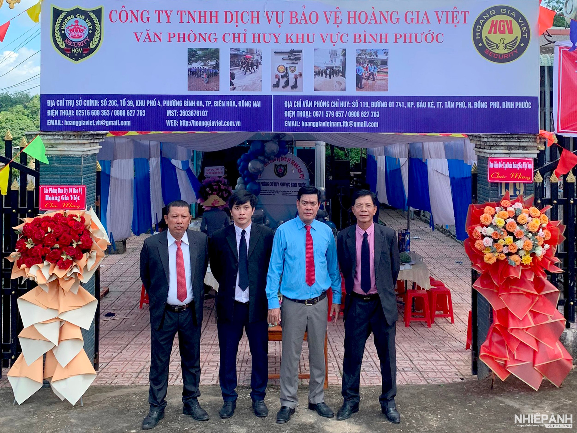 Công ty DV Bảo Vệ Hoàng Gia Việt khai trương văn phòng chỉ huy khu vực Bình Phước
