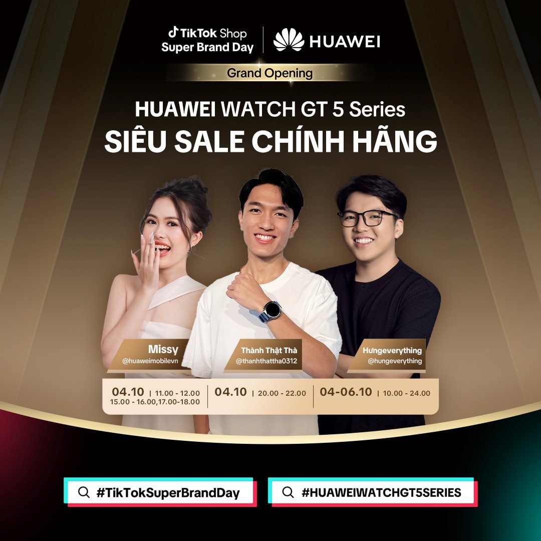 Huawei hợp tác cùng TikTok Shop: Mở rộng kênh mua sắm trực tuyến