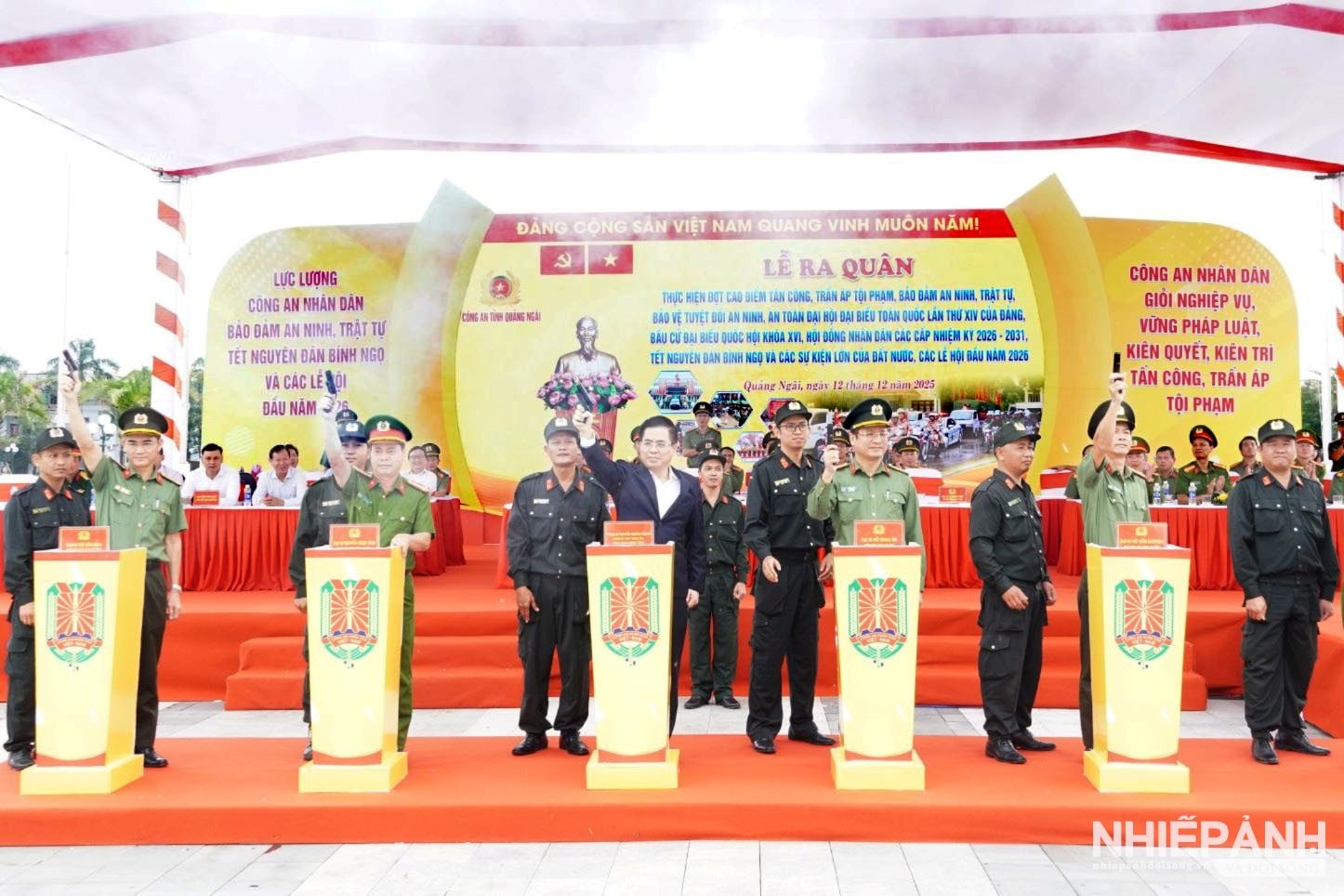 Quảng Ngãi: Ra quân thực hiện đợt cao điểm tấn công, trấn áp tội phạm