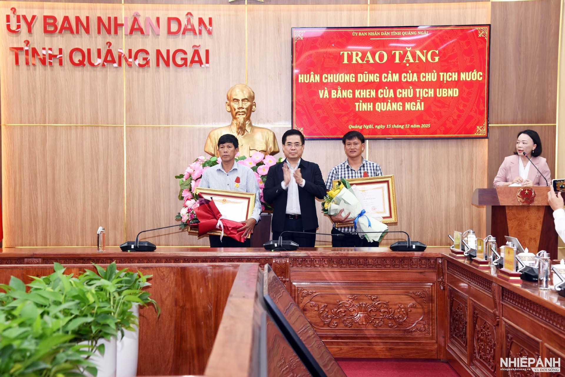 Quảng Ngãi: Trao tặng Huân chương Dũng cảm của Chủ tịch nước và Bằng khen của Chủ tịch UBND tỉnh cho các tập thể, cá nhân có thành tích xuất sắc trong công tác cứu hộ, cứu nạn