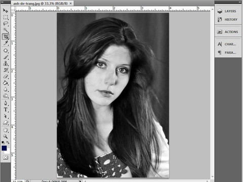 Thủ thuật Photoshop: Tạo màu cho ảnh đen trắng