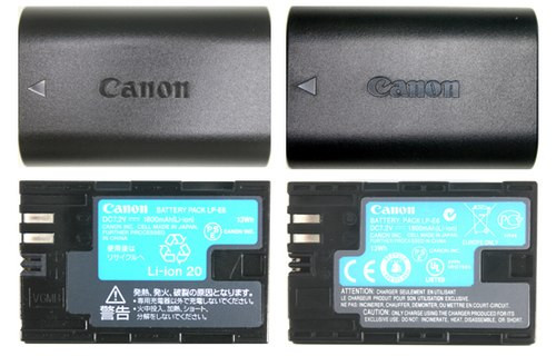 Hướng dẫn phân biệt pin máy ảnh Canon thật và giả