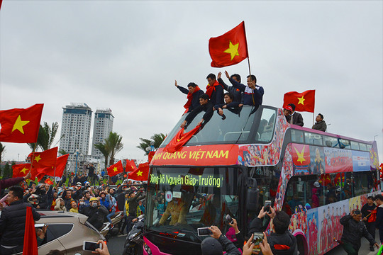 Sôi động trước lễ vinh danh U23 Việt Nam trên sân Mỹ Đình