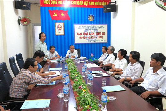 Đại hội Chi hội NSNA Việt Nam tỉnh Quảng Ngãi lần thứ III nhiệm kỳ 2019 - 2024.