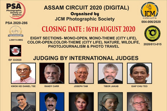 Thể lệ cuộc thi ảnh quốc tế ASSAM Circuit 2020 tại Ấn Độ.