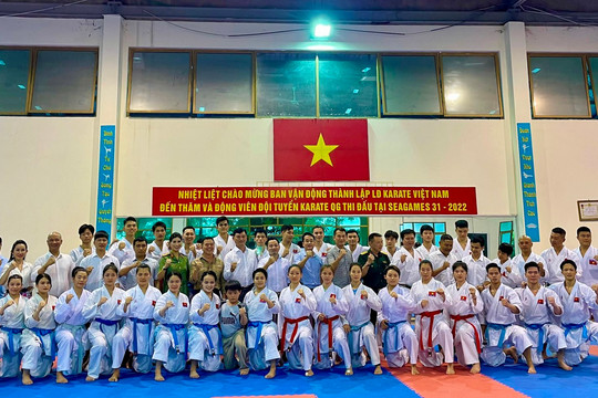 Niềm vui sớm với Đội tuyển Karatedo Việt Nam trước thềm Sea Games 31