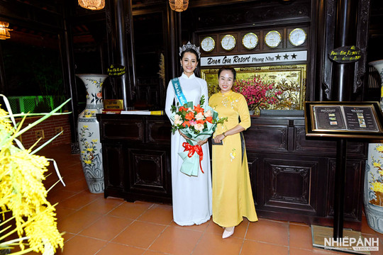 Hoa hậu Biển đảo Việt Nam và 2 Á hậu check-in tại Đoàn Gia Ressort Phong Nha