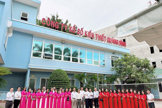 Giao lưu giữa hai Công ty TNHH MTV Xổ số kiến thiết Quảng Bình và Quảng Nam