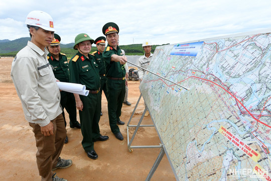 Tổng Công ty 36 khẩn trương thi công dự án cao tốc Bắc Nam đoạn Bùng - Vạn Ninh