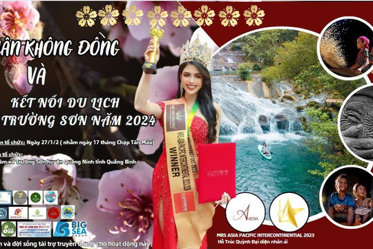 Hoa hậu quý bà ASIA 2023 Hồ Trúc Quỳnh làm "Đại sứ nhân ái" của chương trình chợ Xuân không đồng và kết nối Du lịch 2024