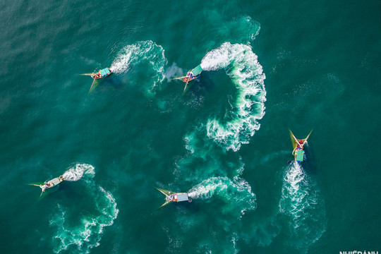 Tác phẩm "Điệu vũ biển khơi" đạt giải nhất tháng 11 Cuộc thi Nhiếp ảnh và Đời sống lần thứ nhất
