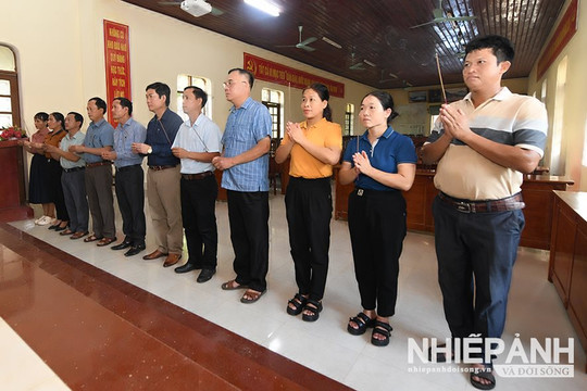 Quảng Bình: Cán bộ, nhân dân xã Lộc Thủy  tổ chức lễ viếng
Tổng Bí thư Nguyễn Phú Trọng
