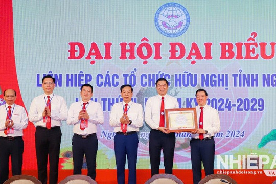 Đại hội Đại biểu Liên hiệp Các tổ chức hữu nghị tỉnh Nghệ An bầu được 37 thành viên vào Ban chấp hành  khóa VI (2024-2029)