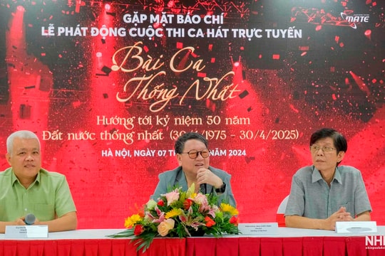 Hội Nhạc sĩ Việt Nam phát động Cuộc thi Ca hát trực tuyến "Bài Ca Thống Nhất"