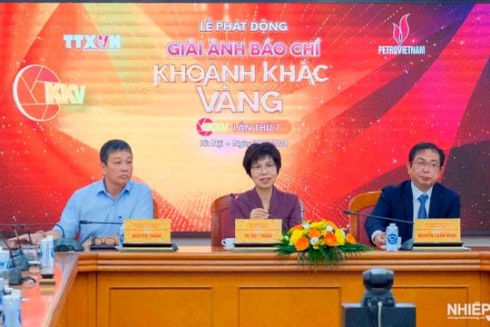 Phát động Giải ảnh báo chí "Khoảnh khắc vàng" lần thứ 7 