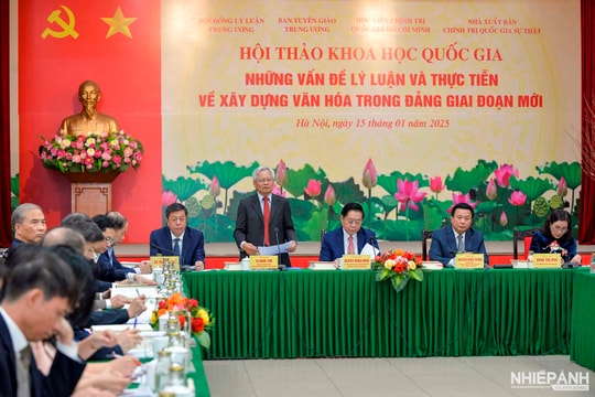 Hội thảo Khoa học quốc gia "Những vấn đề lý luận và thực tiễn về xây dựng văn hoá trong Đảng giai đoạn mới"