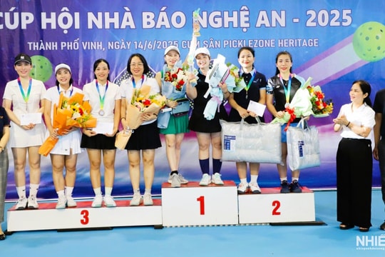Giải Pickleball Cúp Hội Nhà báo Nghệ An 
Kỷ niệm 100 năm ngày Báo chí Cách mạng Việt Nam
