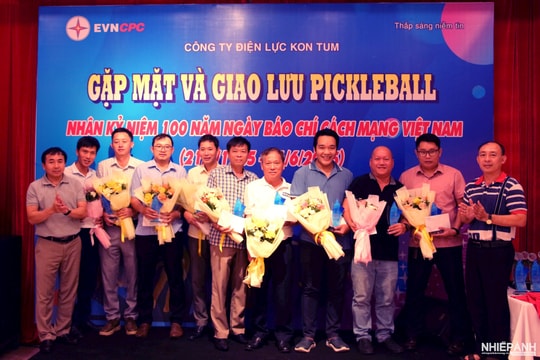 PC Kon Tum tổ chức Giải Pickleball chào mừng Ngày Báo chí Cách mạng Việt Nam