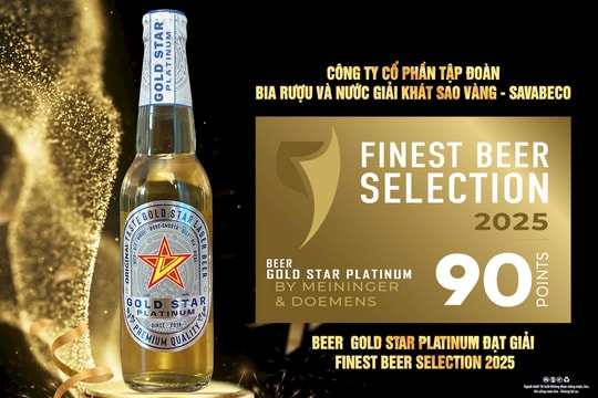 GOLD STAR PLATINUM của SAVABECO là một trong những dòng bia ngon nhất thế giới năm 2025