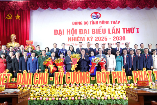 Đồng Tháp: Khai mạc Đại hội đại biểu Đảng bộ tỉnh lần thứ I, nhiệm kỳ 2025-2030
