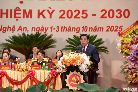KHAI MẠC TRỌNG THỂ
ĐẠI HỘI ĐẠI BIỂU ĐẢNG BỘ THỈNH NGHỆ AN
LẦN THỨ XX NHIỆM KỲ 2025-2030 

