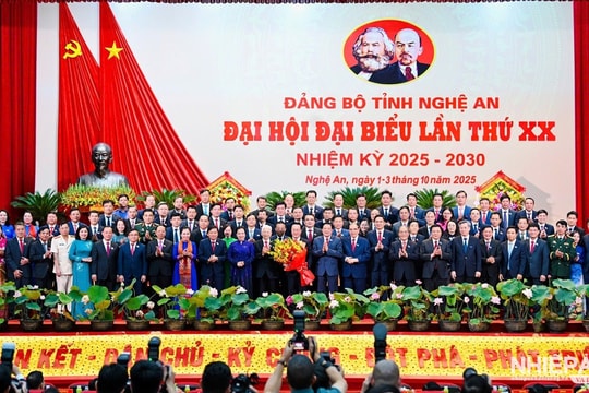 Bế mạc Đại hội đại biểu Đảng bộ tỉnh Nghệ An lần thứ XX nhiệm kỳ 2025-2030


