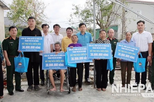 TP.Hồ Chí Minh hỗ trợ Nghệ An 7 tỉ đồng khắc phục hậu quả bão số 10