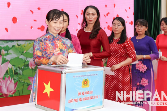 Cần Thơ: Phát động ủng hộ đồng bào vùng bị ảnh hưởng bão