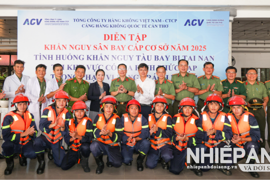 Cần Thơ: Diễn tập khẩn nguy sân bay cấp cơ sở