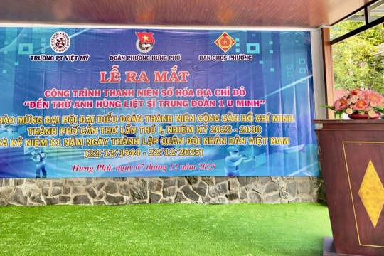 Ra mắt công trình thanh niên số hóa địa chỉ đỏ “Đền thờ Anh hùng Liệt sĩ Trung đoàn 1 U Minh”