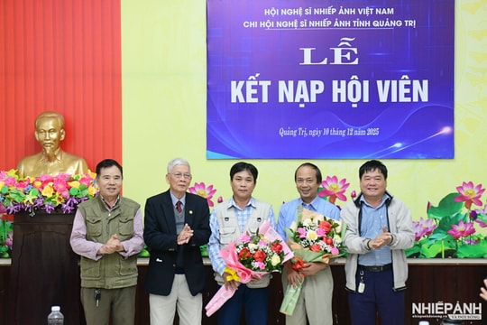 Chi hội NSNA Việt Nam tỉnh Quảng Trị tổng kết năm 2025, kết nạp hội viên mới 