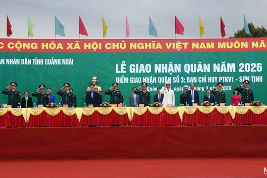 Quảng Ngãi: Hoàn thành nhanh gọn tại 9 điểm giao nhận quân năm 2026