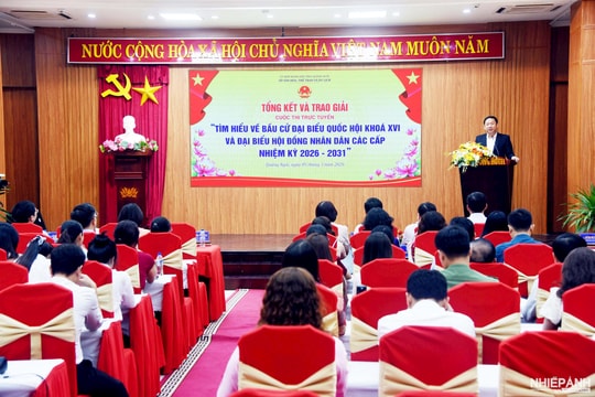 Quảng Ngãi: Tổng kết và trao giải Cuộc thi trực tuyến “Tìm hiểu về bầu cử đại biểu Quốc hội khóa XVI và đại biểu Hội đồng nhân dân các cấp nhiệm kỳ 2026-2031”