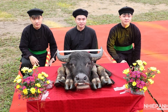 Hơn 1000 nghệ nhân, diễn viên hòa nhịp màn đại Dậm Thuông tại Lễ hội Cầu mùa