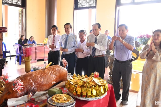 Tưởng niệm Thủ khoa Bùi Hữu Nghĩa, dấu ấn truyền thống từ mái trường mang tên danh nhân