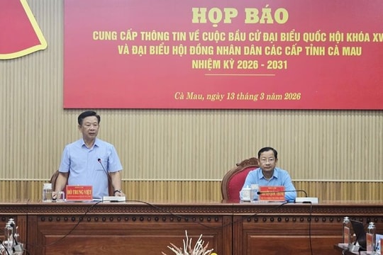 Cà Mau: Gần 1,9 triệu cử tri tham gia bầu cử tại 1.604 khu vực bỏ phiếu