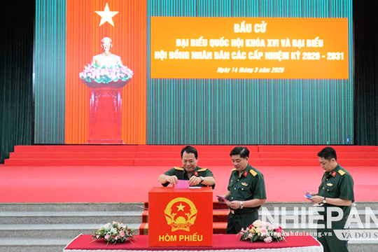 Cần Thơ: Lực lượng vũ trang bầu cử đại biểu Quốc hội khóa XVI và đại biểu HĐND các cấp nhiệm kỳ 2026-2031