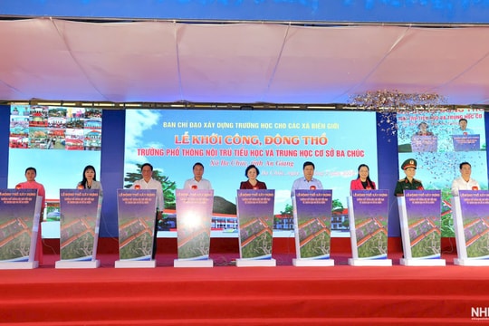 An Giang khởi công xây dựng Trường phổ thông nội trú liên cấp tại xã Ba Chúc