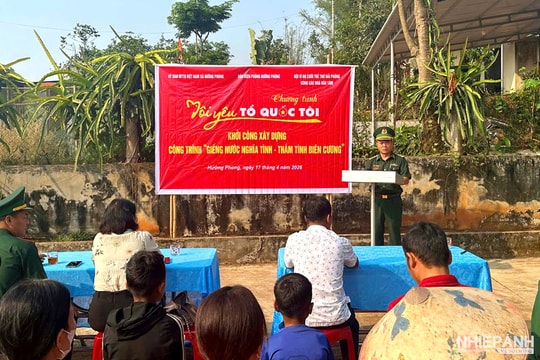 BĐBP Quảng Trị: Khởi công xây dựng công trình “Giếng nước nghĩa tình - Thắm tình biên cương”