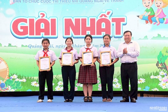 Quảng Ngãi: Tổng kết và trao giải Cuộc thi thiếu nhi vẽ tranh theo sách với chủ đề “Theo trang sách – Tự hào lịch sử quê hương Quảng Ngãi”