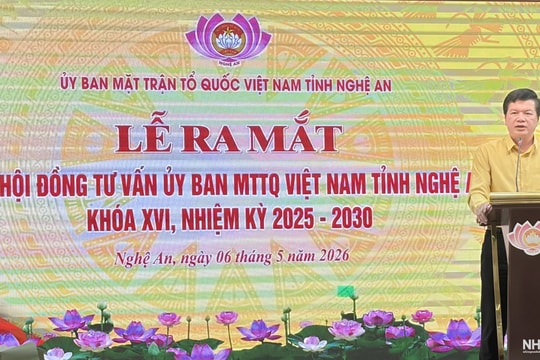 Nghệ An  -
Ra mắt 4 Hội đồng tư vấn của Uỷ ban MTTQ Việt Nam tỉnh

