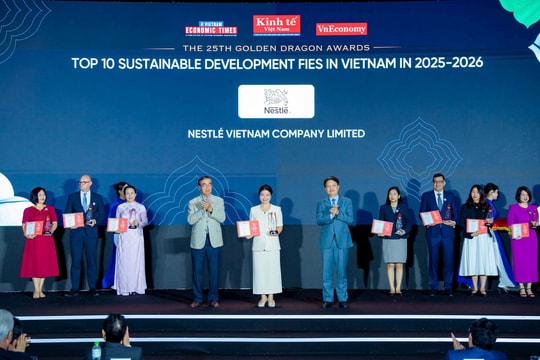 Nestlé Việt Nam được vinh danh tại Giải thưởng Rồng Vàng lần thứ 25 về phát triển chuỗi giá trị nông nghiệp bền vững