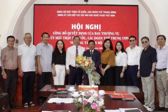 Phó Giáo sư, Tiến sĩ, nhạc sĩ Đỗ Hồng Quân giữ chức Bí thư Đảng ủy Liên hiệp các Hội Văn học nghệ thuật Việt Nam
