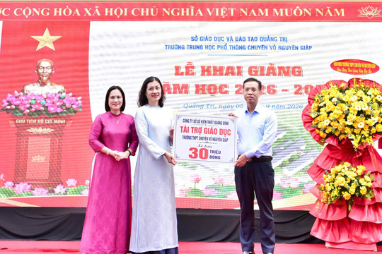 Xổ số kiến thiết Quảng Bình trao 60 triệu đồng học bổng, tiếp sức năm học mới