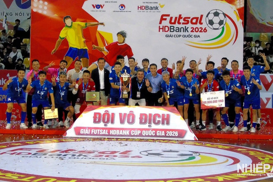 Futsal 2026: Chung kết rực lửa, khép lại hành trình đầy cảm xúc