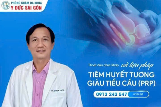 Tiêm PRP – hướng điều trị bảo tồn cho người bệnh thoái hóa khớp, cột sống