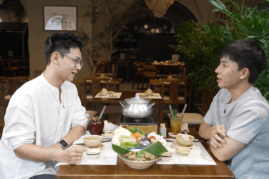 Nam Khánh, Kan Hy khám phá nhà hàng chay độc đáo giữa lòng Sài Gòn
